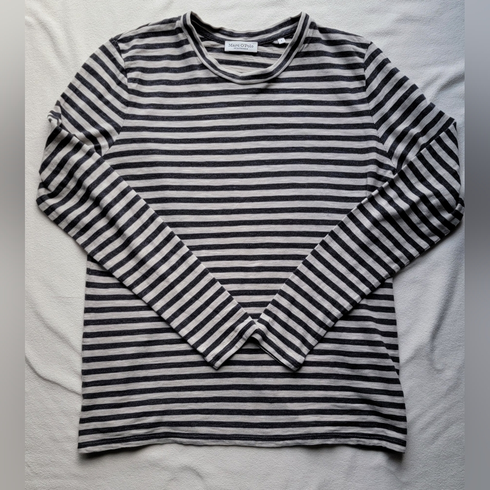 Marc O'Polo Gray Striped Longsleeve - Picture 4 of 9